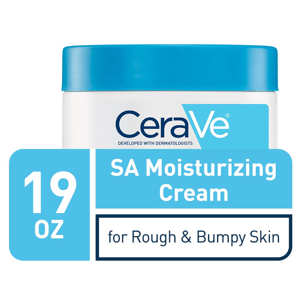 CeraVe Moisturizing Salicylic Acid Cream For Rough And Bumpy Skin, Exfoliating Body Cream with Lactic Acid, Hyaluronic Acid, Niacinamide & Ceramides, Fragrance Free & Allergy Tested, 19 Ounce