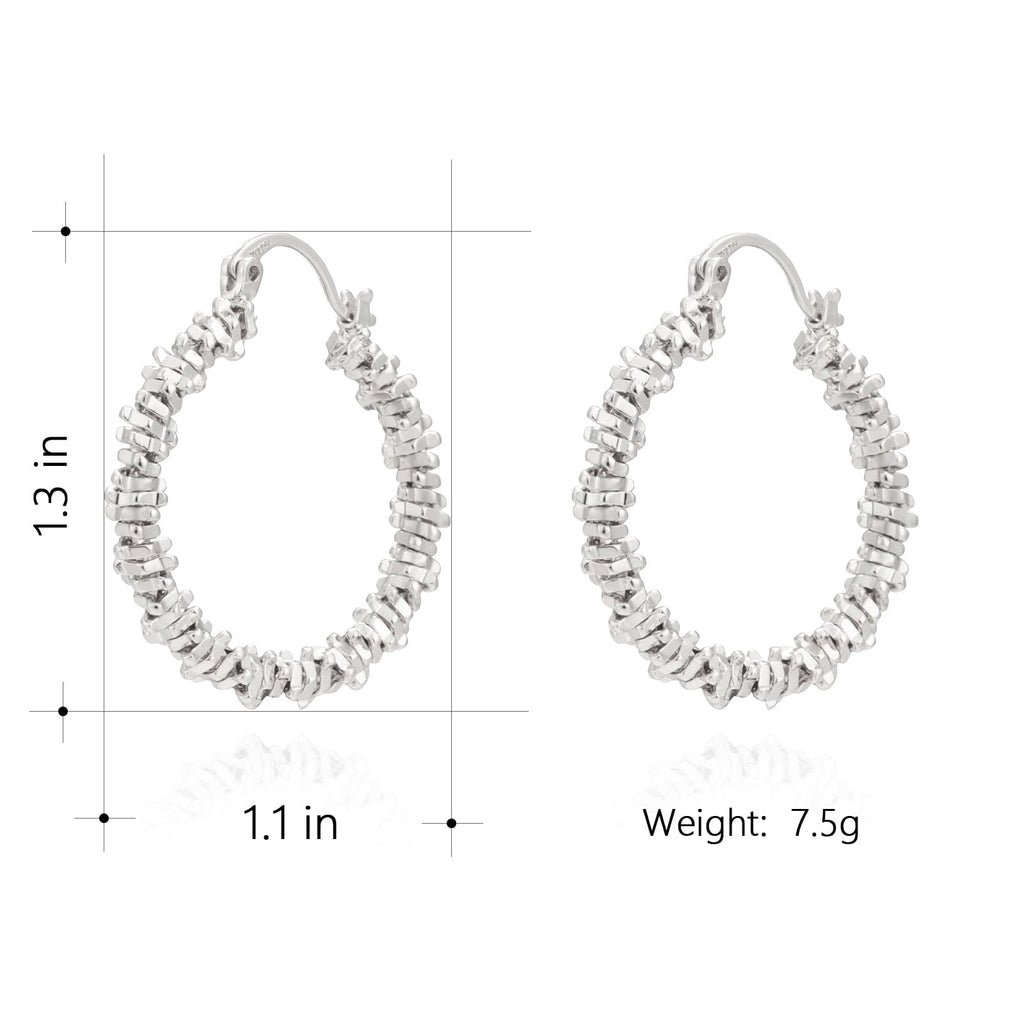 Milan Chiva 14K Gold Hoop Earrings for Women