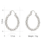 Milan Chiva 14K Gold Hoop Earrings for Women