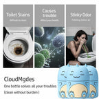 3 PCS Cute Dinosaur-Shaped Toilet Bowl Cleaner Bottle, Automatic Bathroom Toilet Tank Cleaner with Ocean Scent,Septic Toilet Bowl Tablets in Bottles, Automatic Long-Lasting Toilet Cleaner Bottle