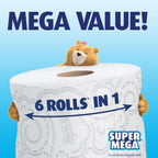 Charmin Ultra Soft Toilet Paper, 6 Super Mega Rolls = 36 Regular Rolls