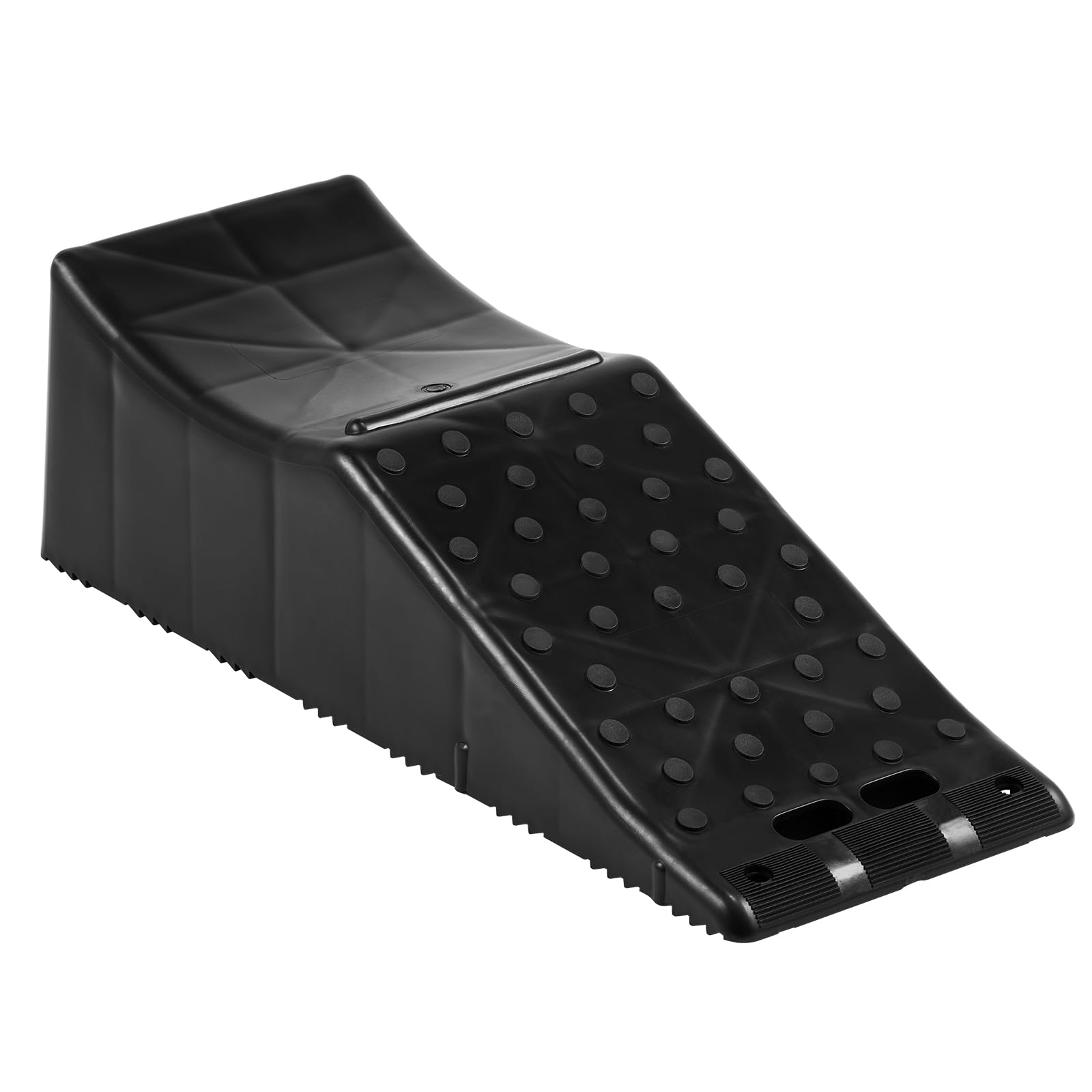 VEVOR 1Piece Vehicle Ramp 20000 lbs/9 Ton Capacity Car Service Ramp, Effortlessly Lift 5.5" High, Durable Nonslip & Portable, for Routine Tire Replacement Repairs, Work with Tandem Wheel Vehicles