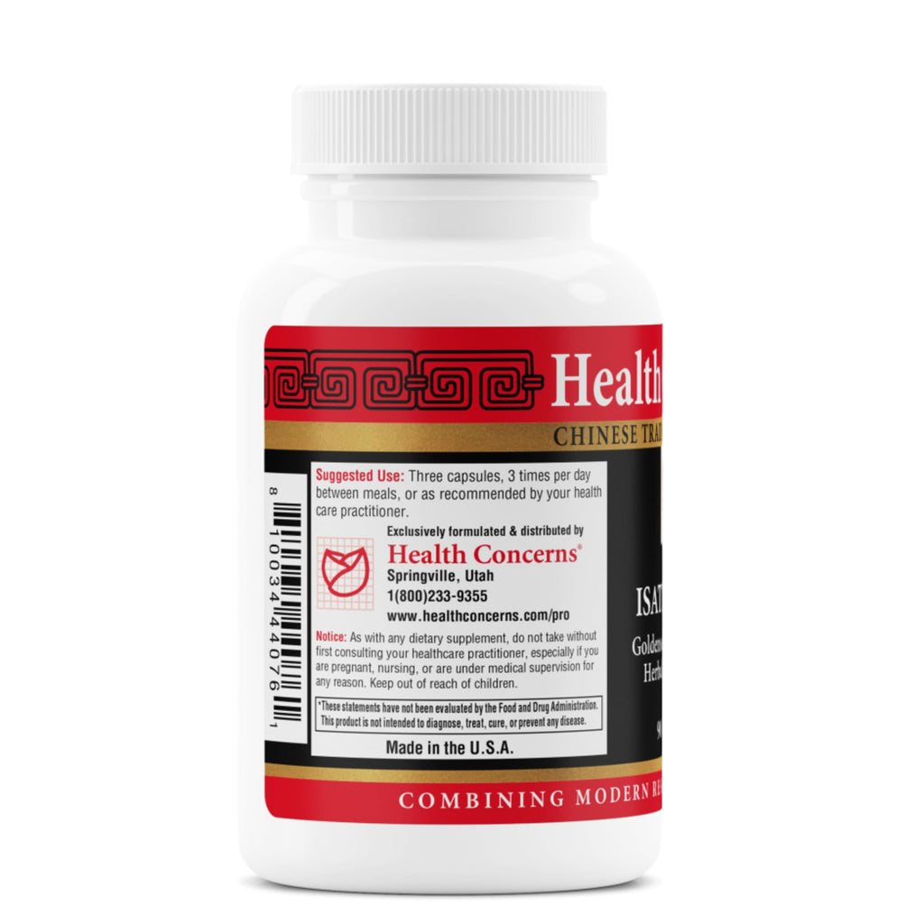 Health Concerns Isatis Gold - Immune System Support & Respiratory Tract Supplements - Echinacea, Platycodon, Goldenseal & Ligusticum Root Extract - 90 Capsules