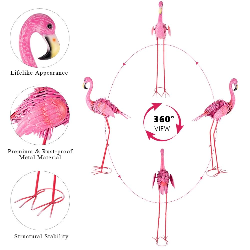 ViteenLight 35" Flamingo Garden Statues & Sculpture
