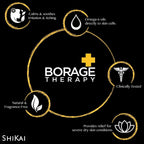 ShiKai Borage Therapy Advanced Formula Body Moisturizer (8oz, Pack of 2) | Fragrance Free | Hydrating Lotion for Dry Hands & Body | with Oatmeal, Shea