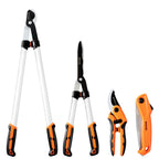 GARCARE Hedge Clippers Pruning Shears 4 in 1 Set Garden Pruning Tool Set