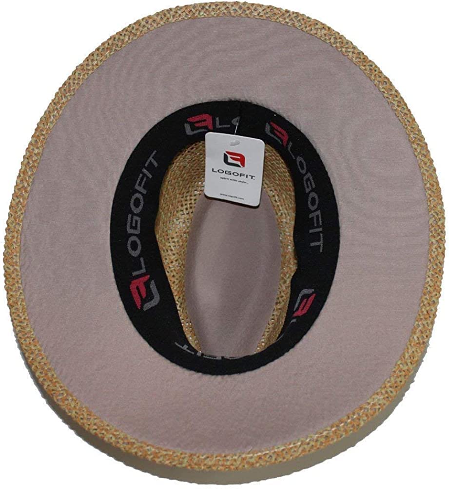 LOGOFIT Georgia Bulldogs Straw Safari Hat with Red Band with Super G, X-Large
