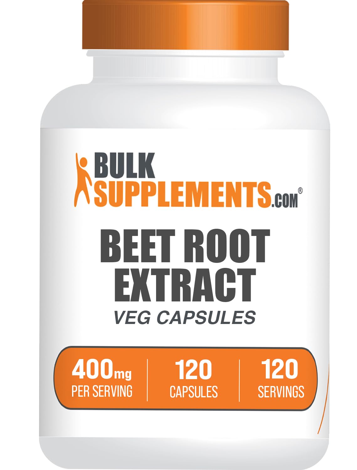 BulkSupplements.com Beet Root Extract Capsules - Superfood Supplement, Beet Root Supplement - Vegan & Gluten Free, 1 Capsule per Serving (400mg), 120 Count (Pack of 1)