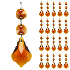 GOLDENHAITAI 20pcs 38mm Crystal Maple Leaf Chandelier Prism Replacement