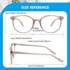 HOFANNO Blue Light Blocking Glasses Computer Glasses Women men,Light TR90 Stylish Round Anti Blue Light Eyeglasses with Anti Eyestrain