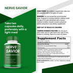 (5 Pack) NerveSavior Supplement Pills, Nerve Savior All Natural Brain and Cognitive Supplement Pills