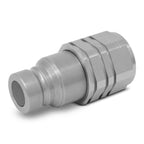 1/2" Skid Steer Flat Face Hydraulic Quick Connect Couplers/Couplings Set w/Dust Caps, 4 Sets