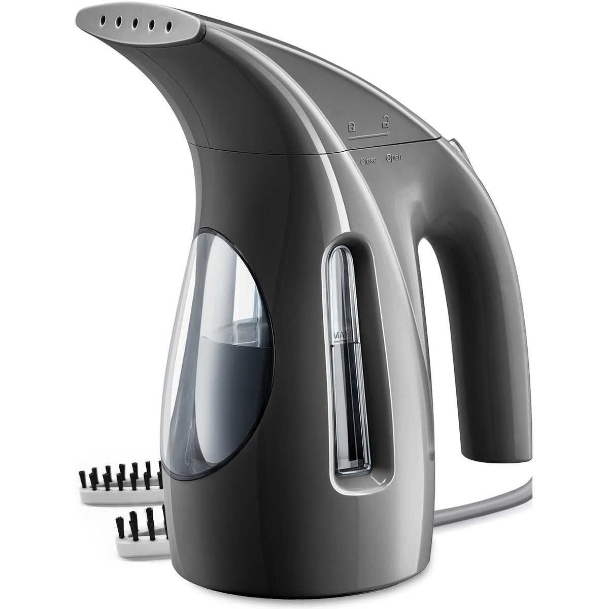HiLIFE Steamer for Clothes, Portable Handheld Design, 240ml Big Capacity, 700W, Strong Penetrating Steam, Removes Wrinkle, for Home, Office(ONLY FOR 120V)-Black