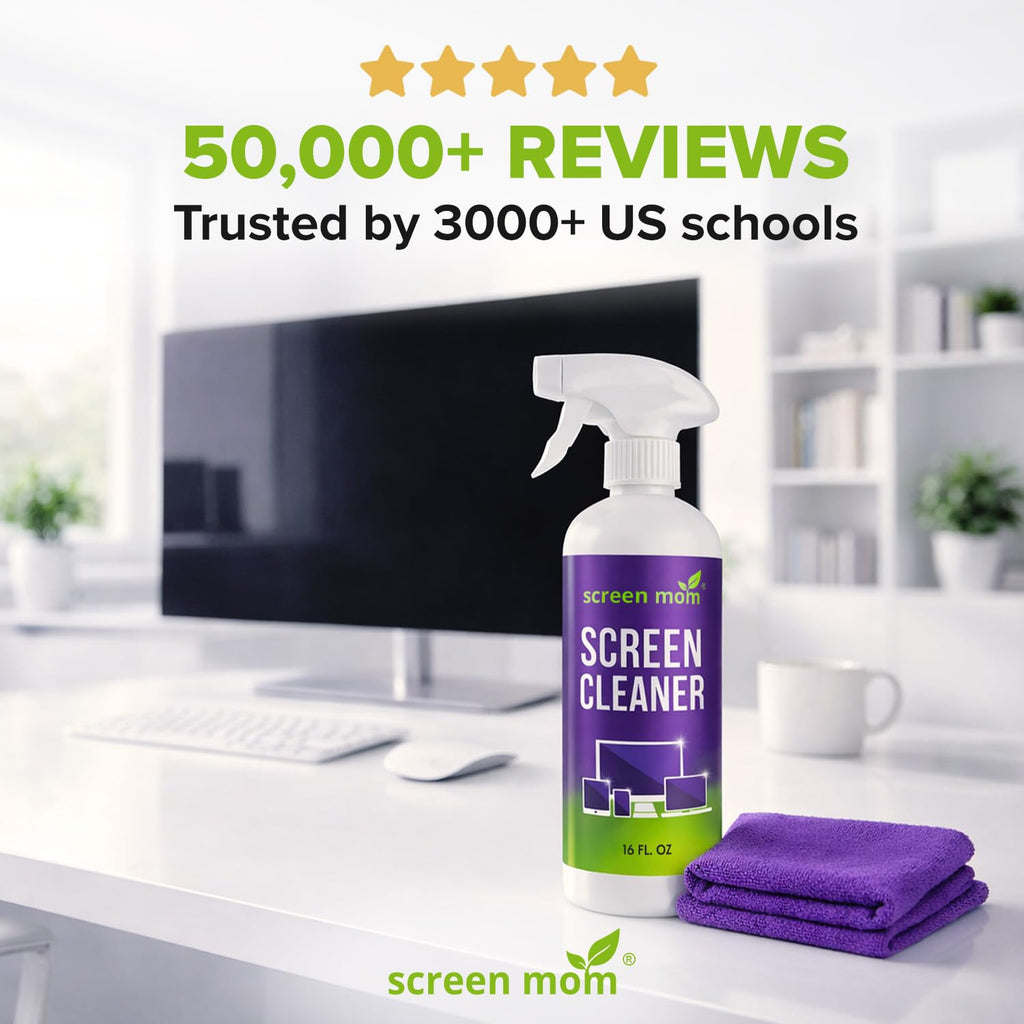Screen Mom Screen Cleaner Spray 16oz Bottle for TV, Car, Laptop & Computer