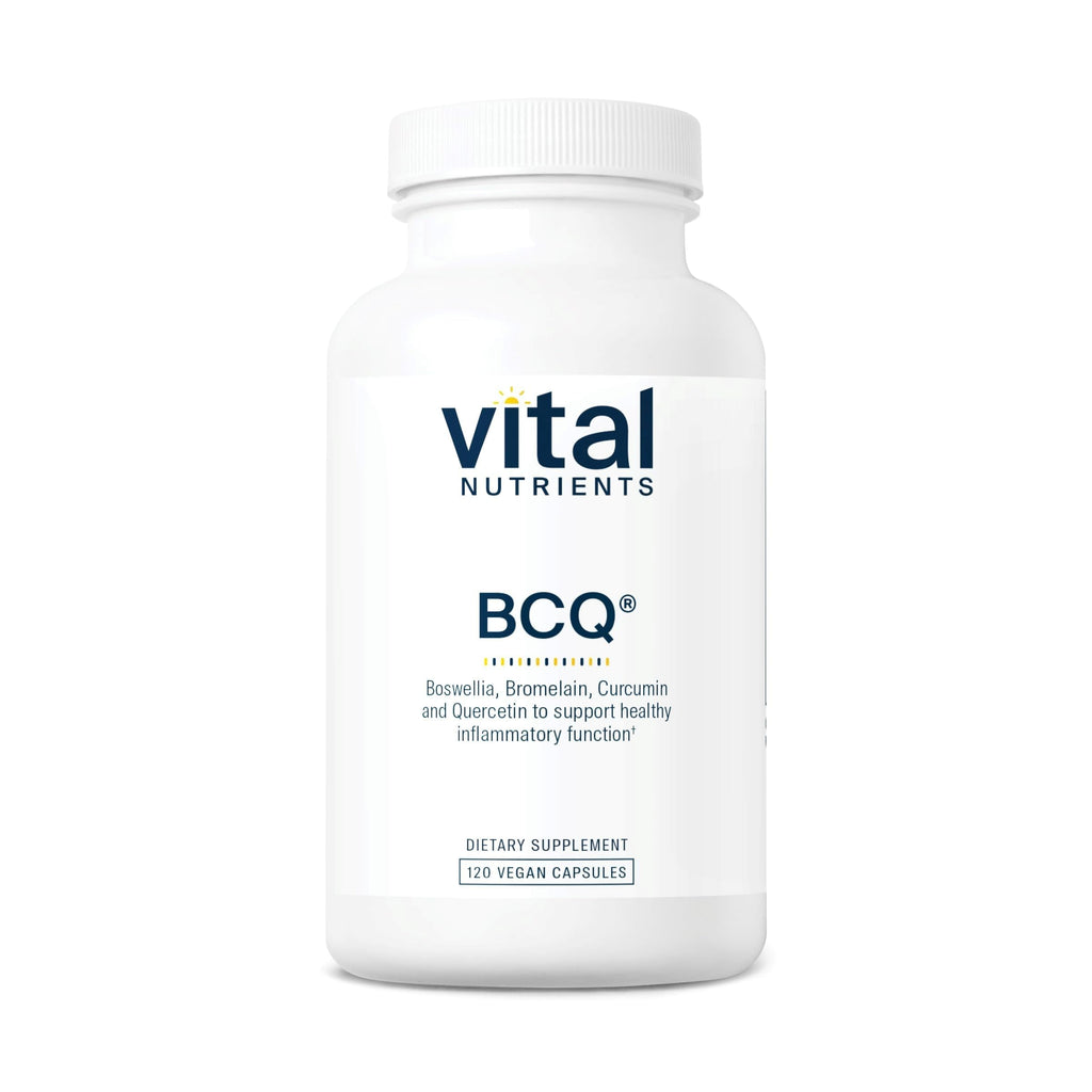 Vital Nutrients BCQ - Vegan Boswellia, Bromelain, Curcumin & Quercetin Supplement - Joint Support Supplement - Supports Sinus & Digestive Health - Gluten, Dairy, Soy Free - 120 Capsules