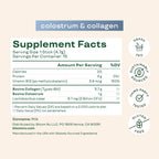 Bloom Nutrition Bovine Colostrum Powder Packet, Gut Health, Immune Support, Hair Growth & Beauty Supplement, Gluten Free, Sugar Free | Unflavored, 15 Servings