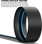 Jin&Bao Universal Garage Door Threshold Seal Strip 16FT Kit, Bottom Waterproof Rubber Weather Stripping Replacement (Blue,1 Adhesive)