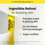 VITALBEAUTIE Super Retinol - Ingestible Liposomal Retinol & Vitamin C 1000mg Powder - Vegan K-Beauty Skin Supplement for Radiant Glass Skin & Tone, Dark Spot Care, 30 Packets