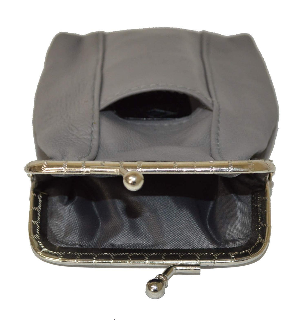 Leather Cigarette Case Pack Holder Regular or 100's Lighter Pocket by Leatherboss (Grey)
