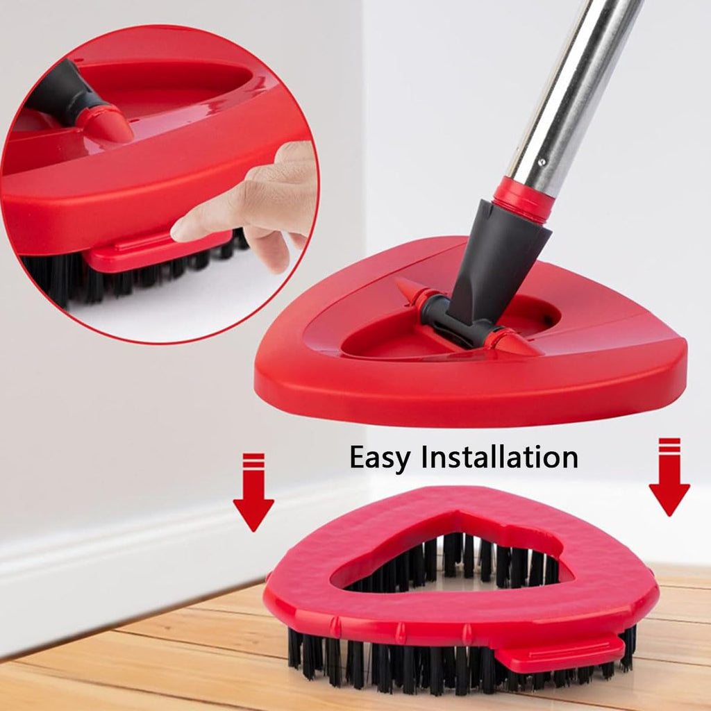 8-Pack Reusable Mop Head Replacement for O Cedar Easywring 1-Tank System, Microfiber Spin Mop Refills Compatible with Vileda 2-in-1 Turbo Triangle