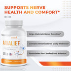 Nature’s NutriWave Arialief – Natural Supplement for Overall Wellness and Comfort – Made in USA, Non-GMO, Easy to Take, 30 Capsules, 6 Month Supply