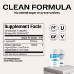 Vimergy L-Lysine – Promotes Healthy Skin, Hair & Nails* – Supports Healthy Metabolism* – Vegan, Non-GMO & Gluten-Free – 270 Capsules
