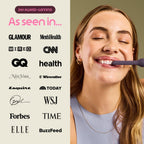 Quip Sonic Electric Toothbrush for Adults with Timer - Includes Travel Case & Replacement Brush Head - 3 Month Battery Life, Plastic Handle - Marine Blue