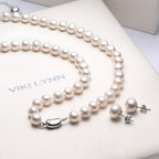 VIKI LYNN Freshwater Cultured Pearl Necklace Set Includes Stunning Bracelet and Stud Earrings Jewelry for Women