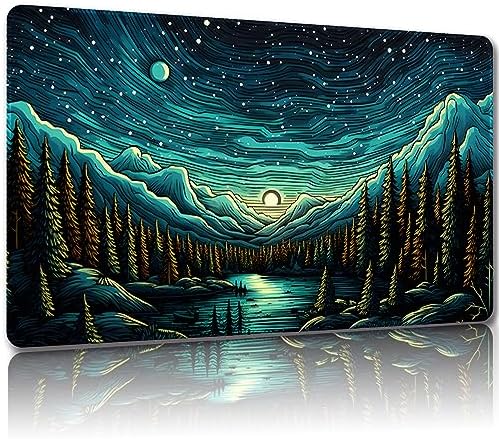 Playmat for MTG, with Free Storage Bags,Game Mat 24 x 14 inches, TCG and Board Game Mat for Cards,Mousepad Desk Mats (Regular,Magic Mat 8)