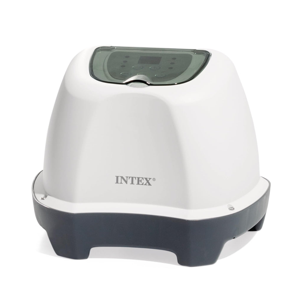 Intex Krystal Clear Saltwater Pool Chlorine System for Above Ground Pools up to 4,500 Gallons, Pool Cleaner with Automatic Timer and Self Cleaning