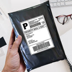 POLYSELLS 200 pcs 9x12 Inches Black Poly Mailers Shipping Envelopes, Strong Adhesive Sealing, Waterproof, and Tear-resistant Postal Mailing Bags for Small Business, Clothes, Non-Fragile Items