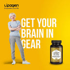 Lipogen PS Plus Extra Brain Booster Supplement - 133mg Phosphatidylserine for Memory, Focus, Mental Energy & Cognitive Support - Premium Brain Health Formula – 30 Softgels