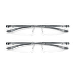 Bhigh 2 Pack Blue Light Blocking Reading Glasses Computer Gaming Black Red Mens Womens (black, 2, diopters)