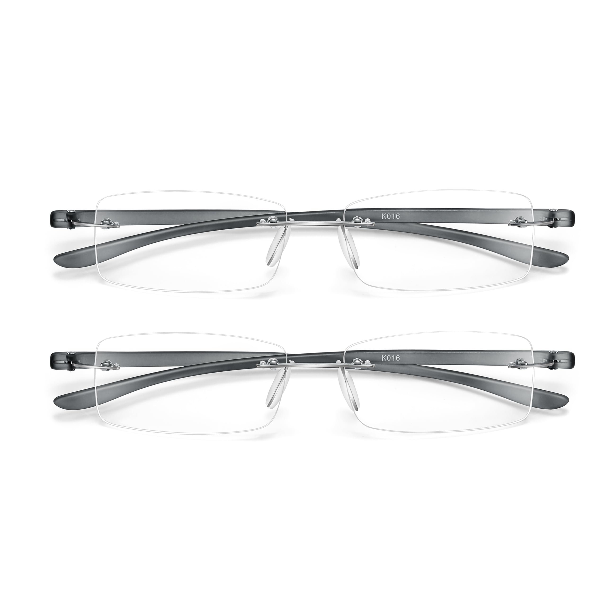 Bhigh 2 Pack Blue Light Blocking Reading Glasses Computer Gaming Black Red Mens Womens (black, 2, diopters)