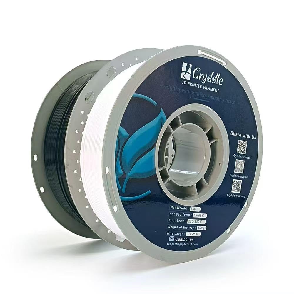 PETG 3D Printer Filament,1.75 mm 1KG (2.2lbs) ±0.17 mm High Precision, Dimensional Accuracy,High Toughness & Heat Resistance, Widely Compatible with FDM Printers