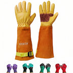 wfkwcxw Long Gardening Gloves, Yellow, Small