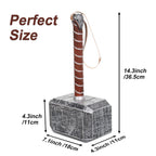 CoserWorld Halloween Hammer Cosplay Weapons, PU Battle Foam Axe Great for LARP Birthdays Gift