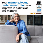 NeuroQ Memory & Focus - Boosts Cognitive Performance & Brain Function - Neuroprotective Formula by Dr. Dale Bredesen - Gotu Kola Ginkgo Phosphatidylserine & Propolis - 60 Capsules (Pack of 2)