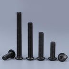 SVLING M5 x 10mm 150PCS Button Head Hex Socket Cap Screws Bolts, 10.9 Grade Alloy Steel, Allen Hex Drive, Full Thread, Black Oxide, with Hex Spanner
