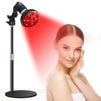 Aumtrly Red Light Therapy Lamp with 16.5 inch Adjustable Stand, 660nm Red Light and 850nm Near Infrared Light Combo for Face and Body Use
