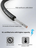12pcs/40in. Alligator Clips Electrical with Wires UL1015/18AWG, 6 Colors Jumper Test Leads Set, 1.77in. Clips Soldered with Wires-EDGELEC