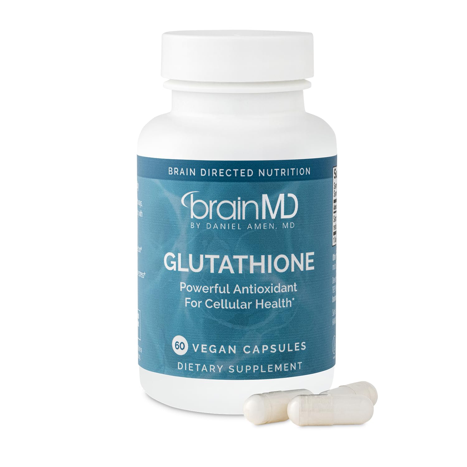 BrainMD Glutathione Ultra - Antioxidant Support Supplement - 60 Capsules