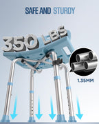 Shower Chair with Back for Elderly Seniors,Shower Stools and Benches for Adults,Bath Chair Shower Benches for The Disabled,Shower Seats,Blue Tub Chair