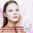 Nityrliv Collagen Face Mask, 4 Pack Bio-Collagen Real Deep Mask Overnight Hydrating Face Mask for All Skin Types,Original Hydrating Collagen Face Mask