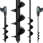 Tegarbed Auger Drill Bit for Planting 2 Pack,1.6x16 inch&3.5x16 inch,Auger Drill Bit Suitable for 3/8'' Hex Drill Driver,Garden Spiral Hole and Planter for Bulbs,Fence Posts,and Umbrella Holes