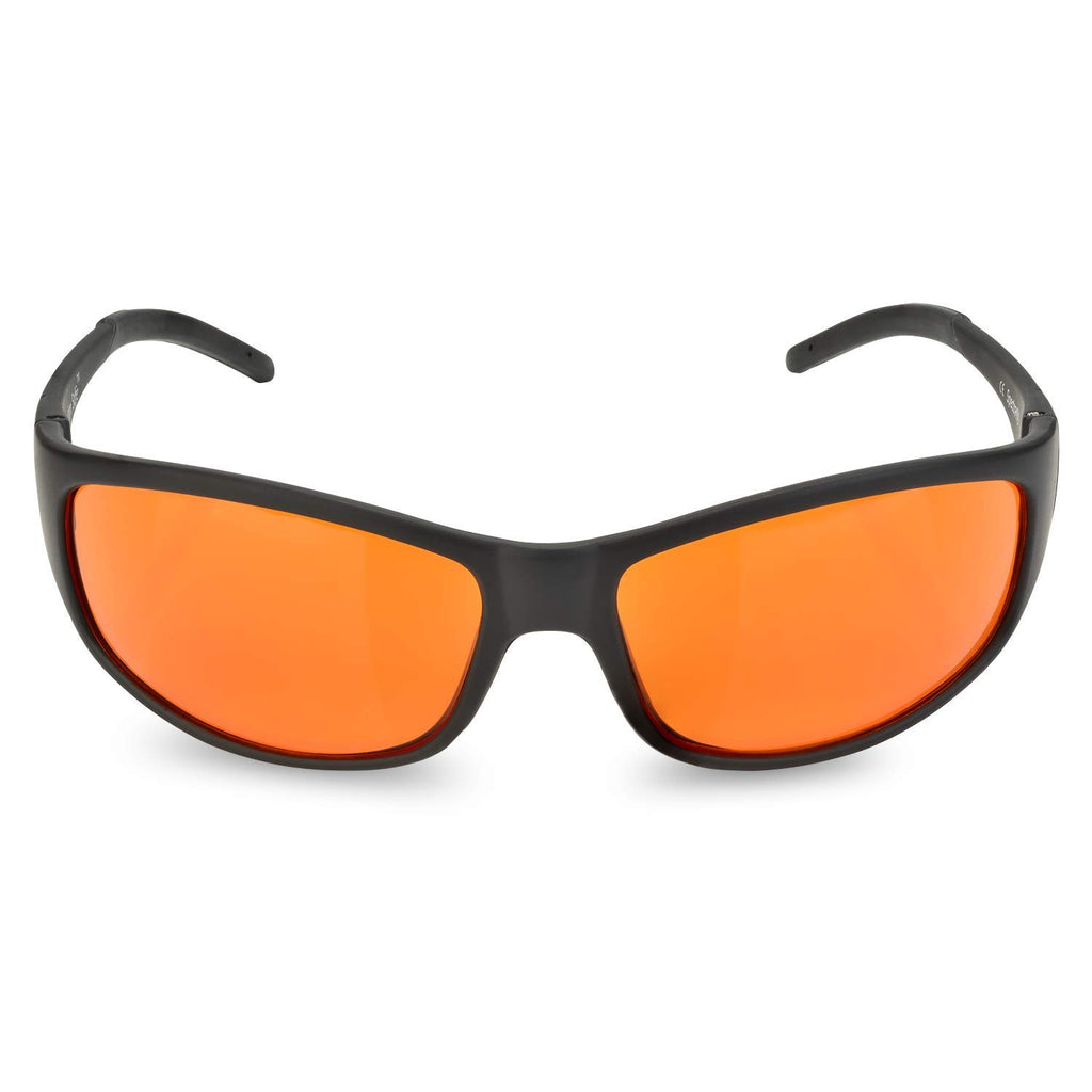 Blue Light Blocking Amber Glasses for Sleep 99.9 Percent Effective - Nighttime Eye Wear - Special Orange Tinted Glasses Help You Sleep and Relax Your Eyes