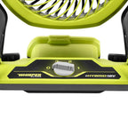 RYOBI ONE+ 18V Cordless Hybrid WHISPER SERIES 7-1/2 in. Fan (Tool Only), GREEN (PCL811B)