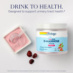 SOLARAY D-Mannose with CranActin Cranberry AF Extract Powder, 2000 mg, 400 mg of Cranberry Extract, Healthy Urinary Tract Support, Organic Natural Flavors, 30 Servings, 8 oz