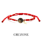 St Benedict Medal Red String Adjustable Bracelet for her Pulsera San Benito