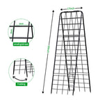 DOLEMODUO Heavy Duty Trellis for Climbing Plants, 50"x17" Adjustable Height Steel Cucumber Trellis, Powder Coated Metal Garden Trellis for Raised Beds,Tomatoes, Cucumbers & Outdoor Vines